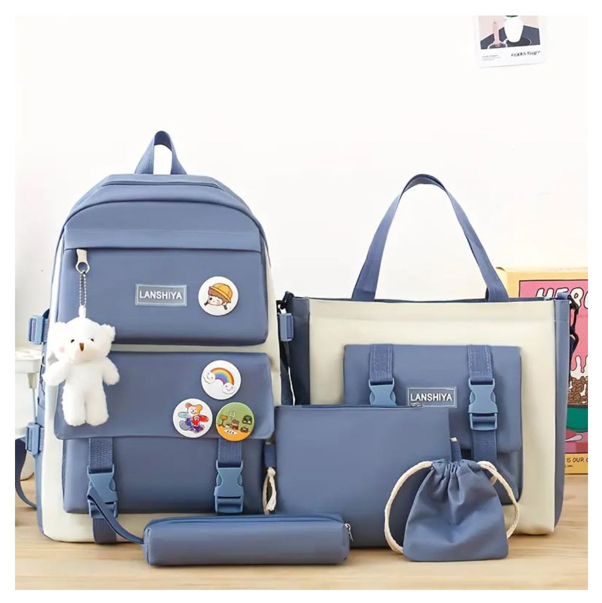 Maleta Coreana Kawaii 5 en 1